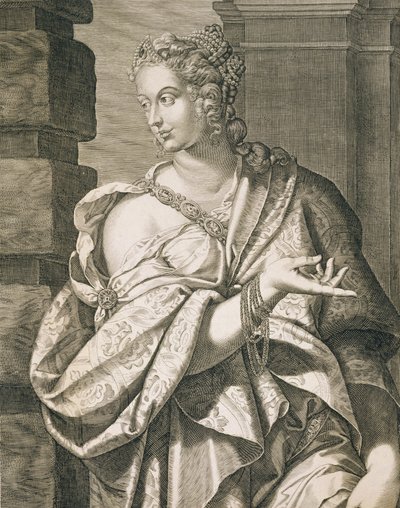 Statilia Messalina, dritte Frau von Nero von Aegidius Sadeler or Saedeler